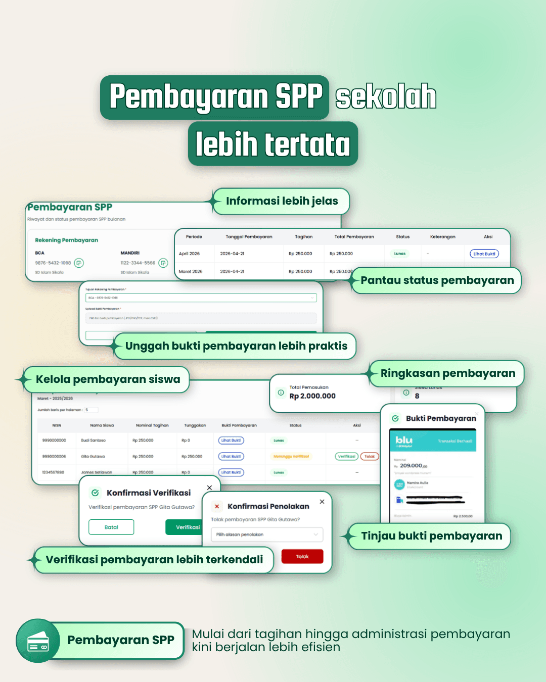 SIKAFA tuition payment and verification workflow